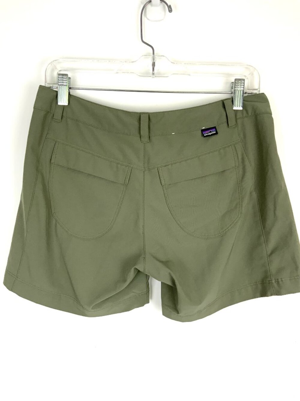 Patagonia Happy Hike Women's Shorts in Olive/Army Green Sz 6 - Picture 2 of 16